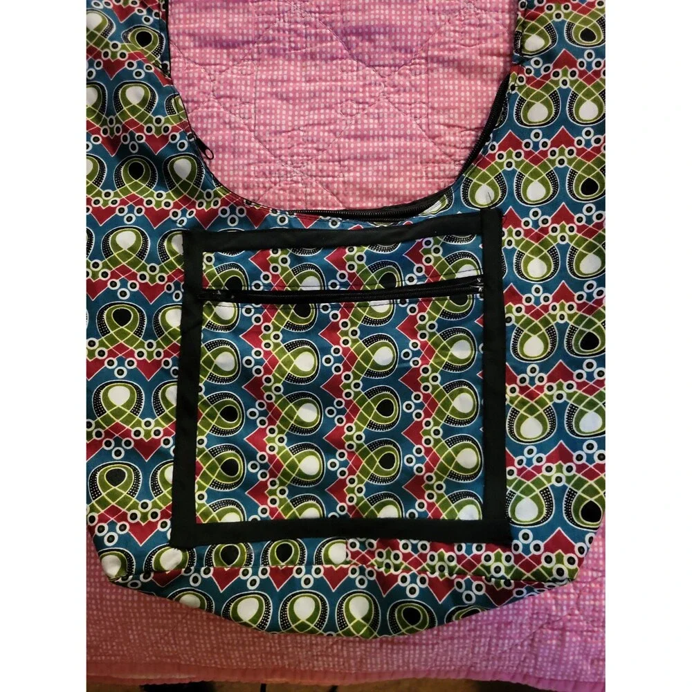 Boho Geometric Print Shoulder Bag